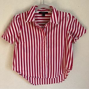Forever 21 Stripes Button Shirt
